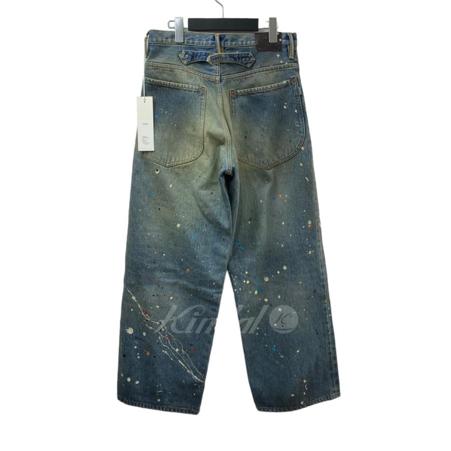 シュガーヒル SUGARHILL ×P．A．A OILED AND PAINTED DENIM PANTS