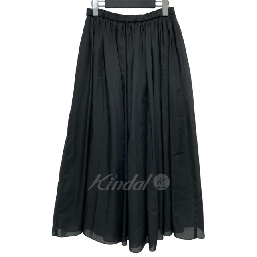 エムズセレクト m’s select スパンローンギャザースカート ブラック サイズ：36｜kindal｜02