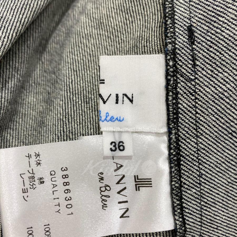 ランバンオンブルー LANVIN en Bleu デニムワンピース インディゴ サイズ：36｜kindal｜06