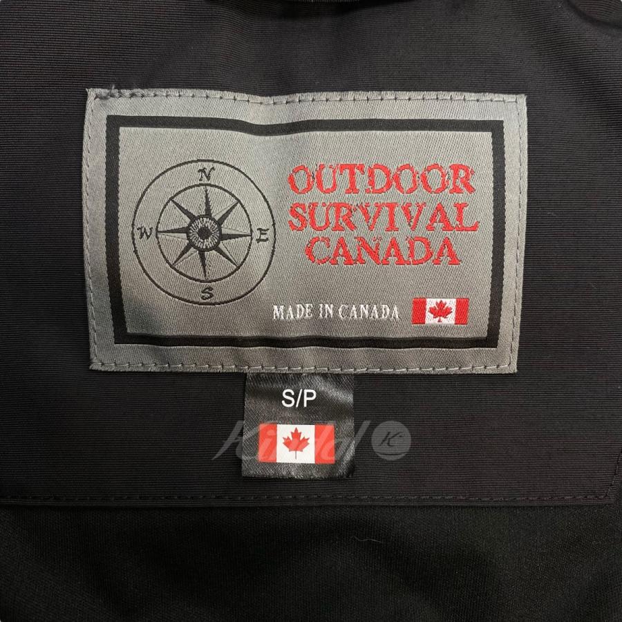 アウトドア サバイバル カナダ OUTDOOR SURVIVAL CANADA NYIK ダウンコート ブラック サイズ：S
