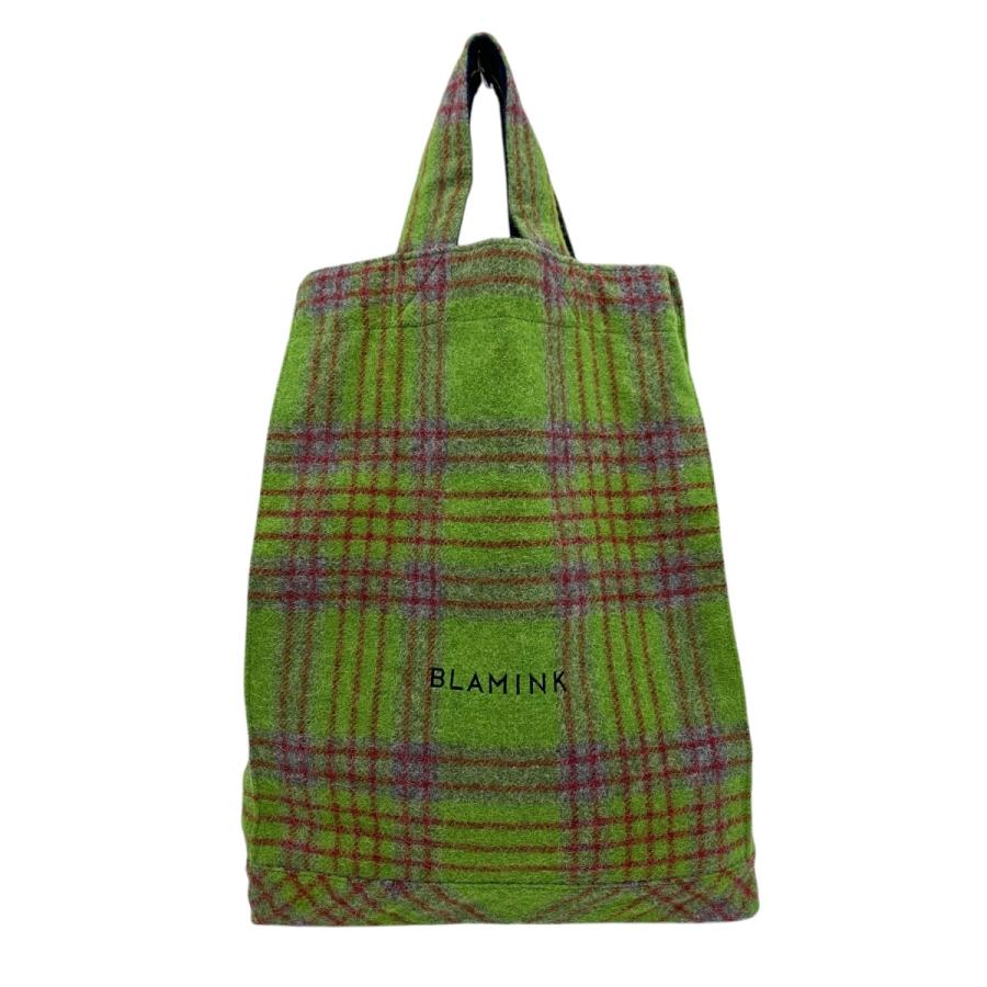 未使用新品タグ付きブラミンクチェック柄トートバッグ