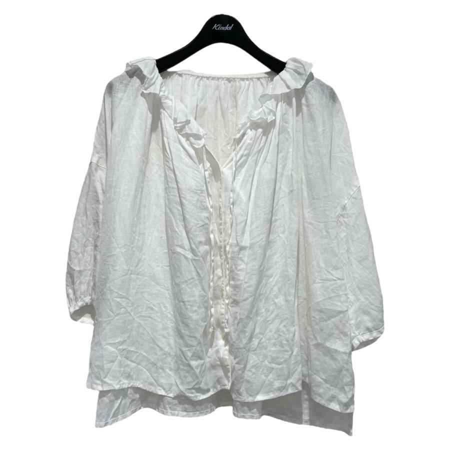 nest Robe ネストローブ 24AW リネンシアーフリルブラウス nest Robe ネストローブ 24AW リネンシアーフリルブラウス