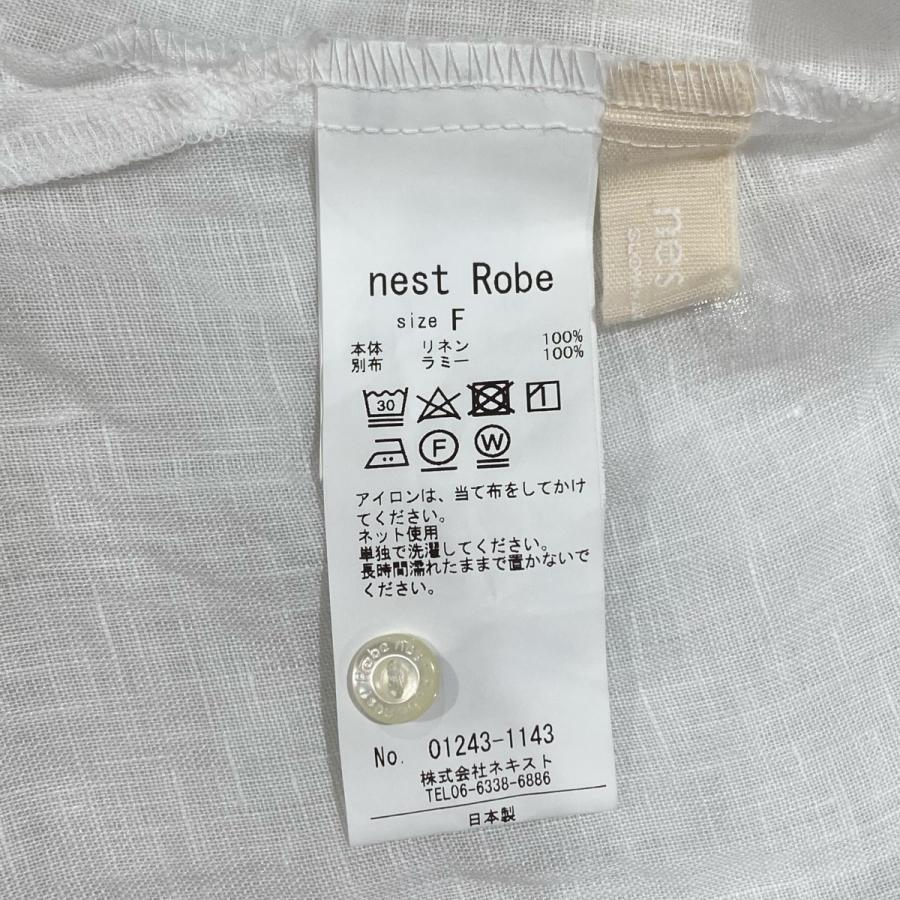 nest Robe ネストローブ 24AW リネンシアーフリルブラウス nest Robe ネストローブ 24AW リネンシアーフリルブラウス