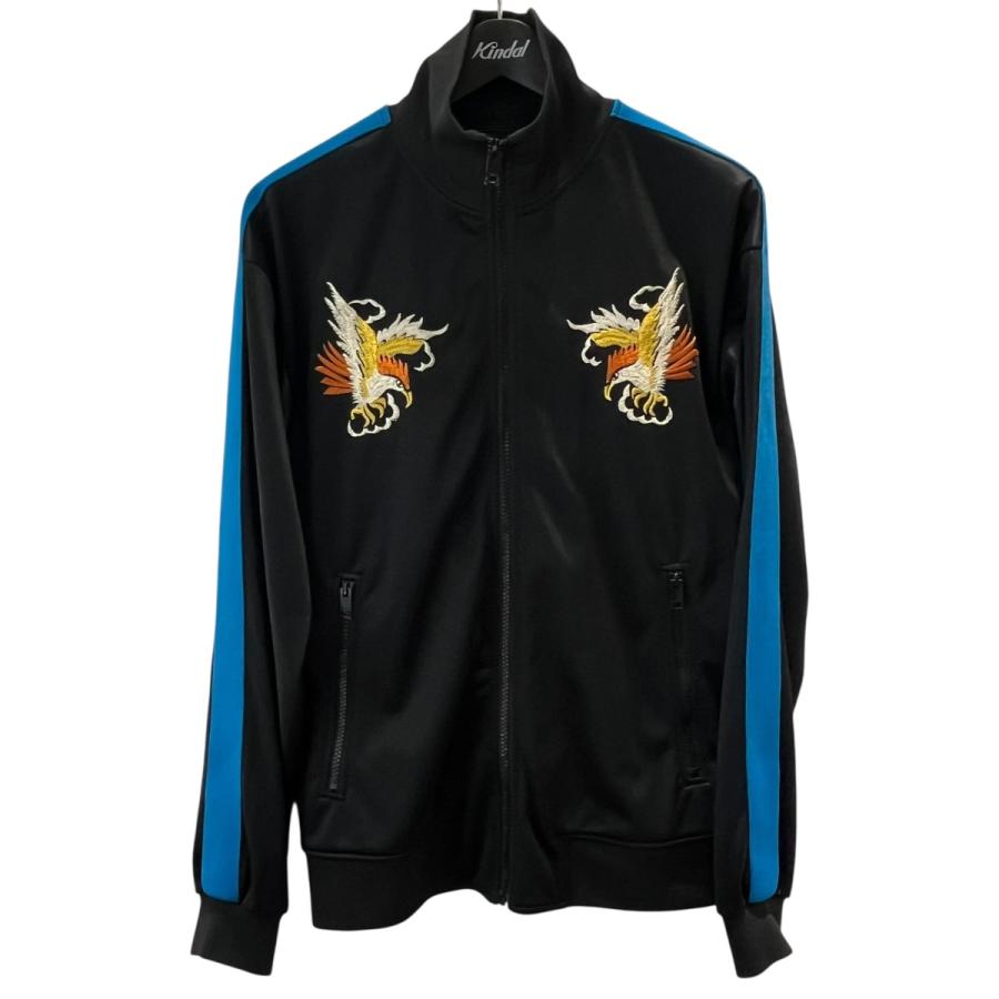 DIESEL（ディーゼル） 刺繍デザイン トラックジャケット ブラック