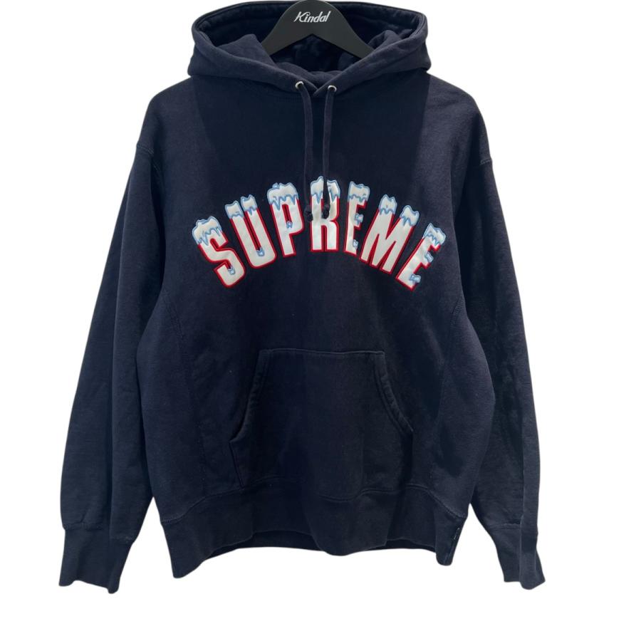 Supreme ネイビーパーカー Supreme ロゴ パーカー | ブルー | FARFETCH JP