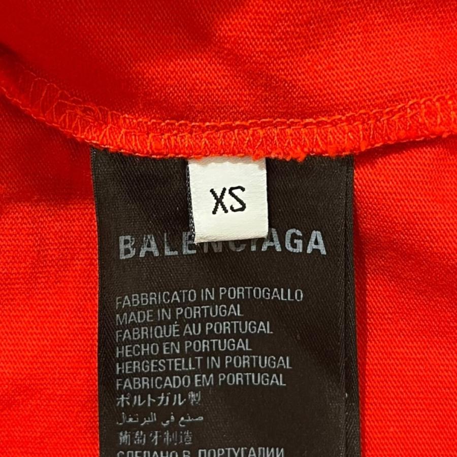 バレンシアガ BALENCIAGA ロゴ刺繍 612966 レッド サイズ：XS