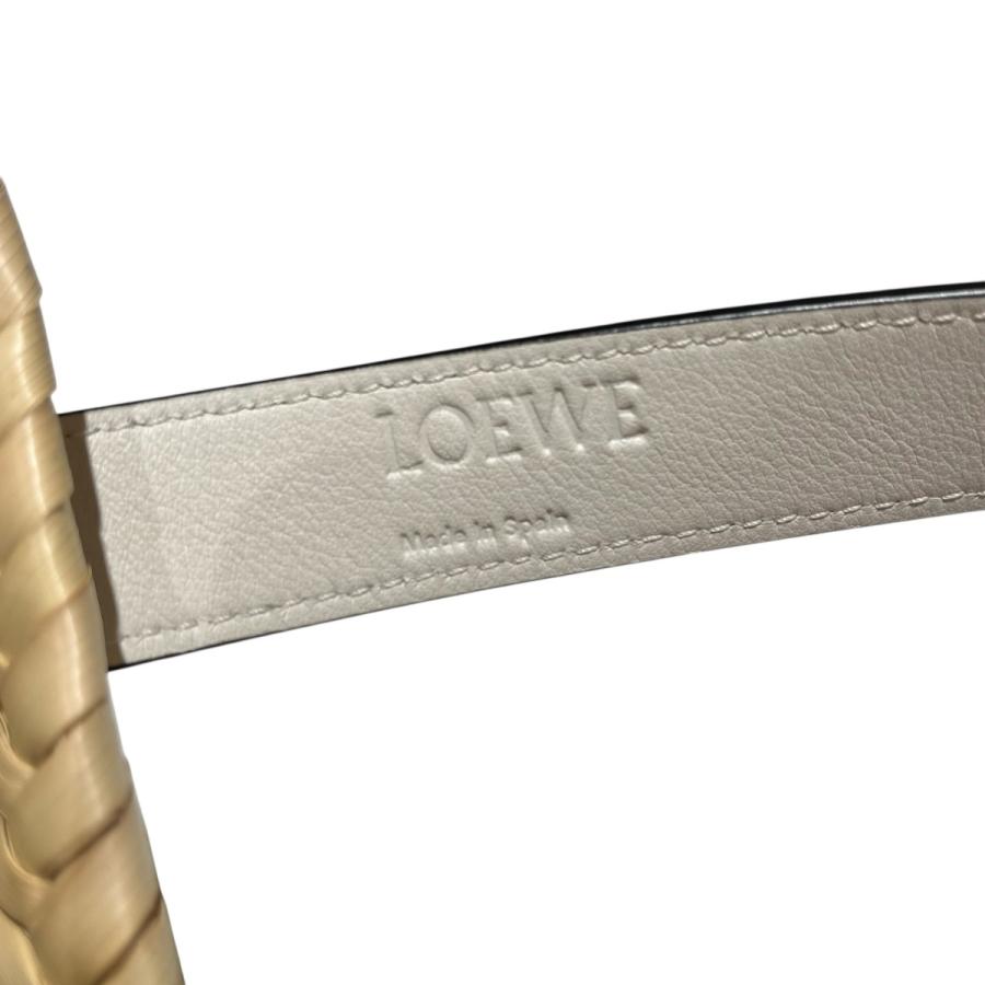 LOEWE（ロエベ） バスケットスモール カゴバッグ ベージュ×グレー