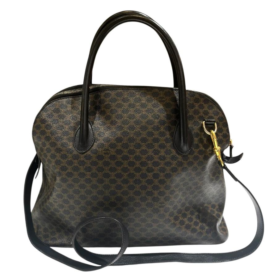 CELINE（セリーヌ） 【値下げ】CELINE マカダム柄 2WAYバッグ ブラウン 