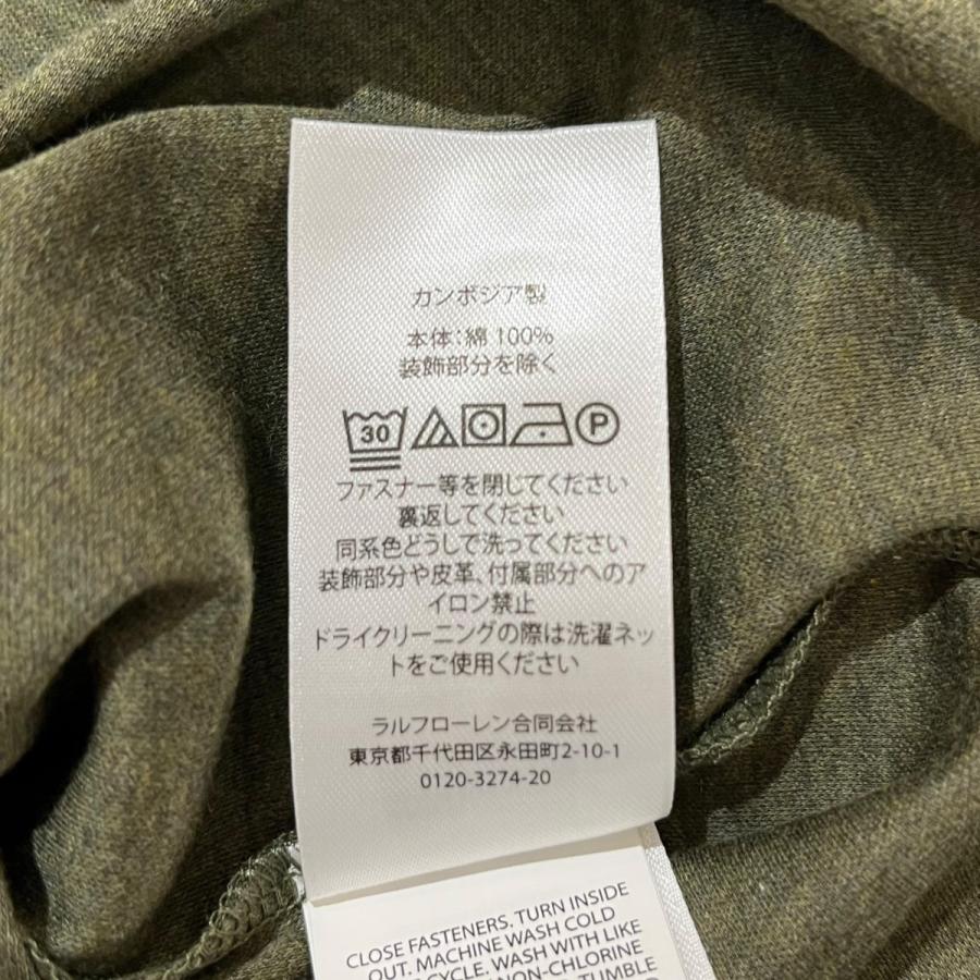 ◆新品タグ付◆ラルフローレン◆定番◆半袖ポロシャツ◆カーキ◆L 新品タグ付き ポロ ラルフローレン 半袖ポロシャツ 7T 120cm