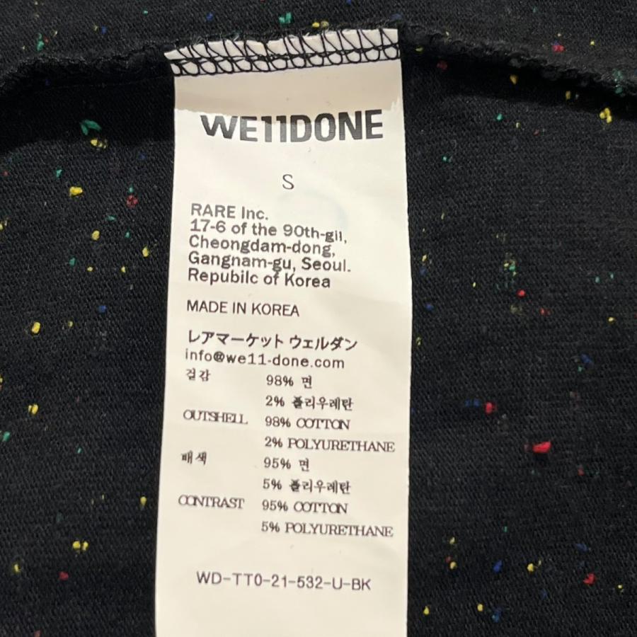 WE11DONE ウェルダン ネップ地 Tシャツ WD-TT0-21-532-U-BK