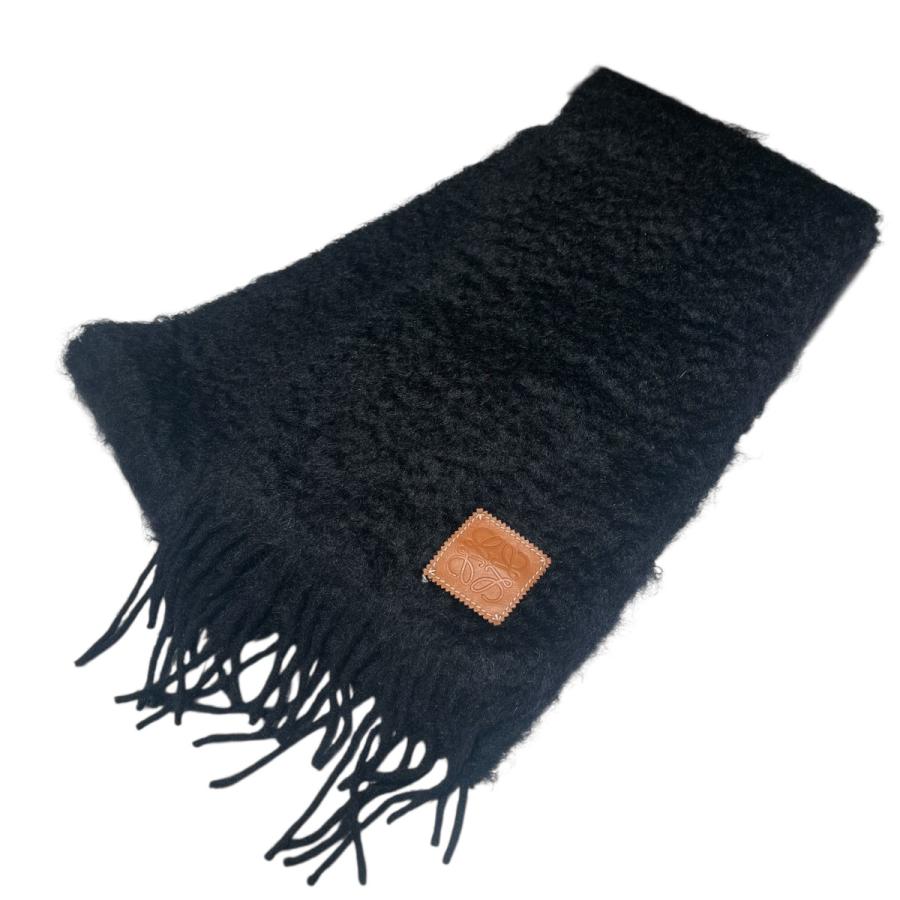 LOEWE（ロエベ） アナグラムパッチ マフラー 28003861 ブラック