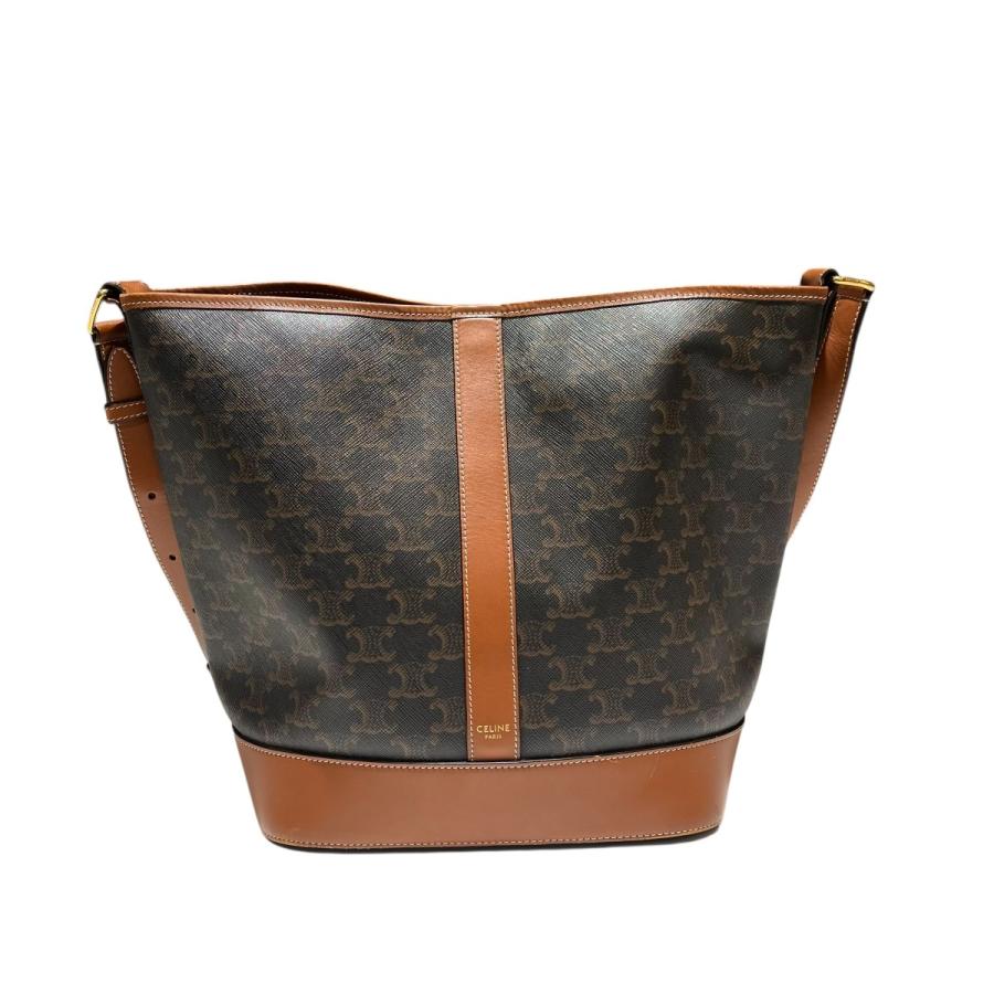 CELINE（セリーヌ） トリオンフ柄 ミディアムバケット ショルダー