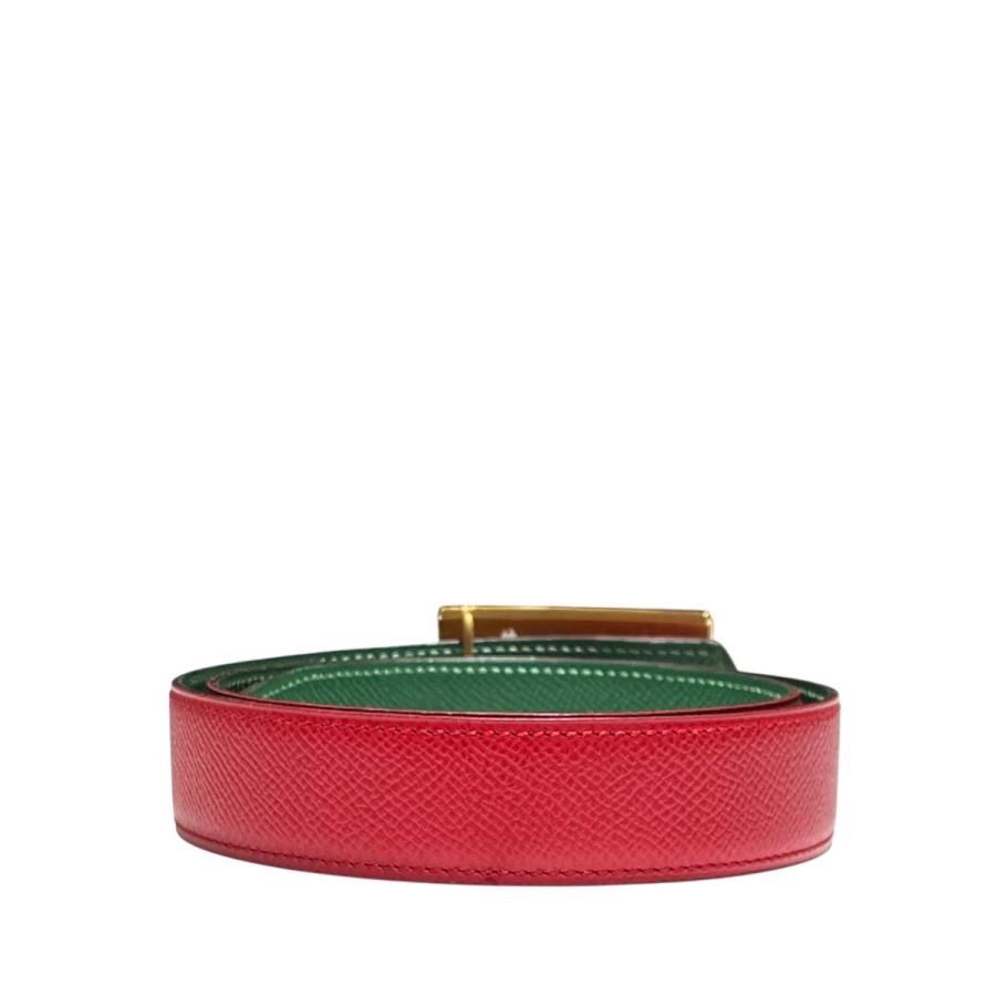 HERMES（エルメス） 【値下げ】HERMES V刻印 レザーベルト レッド