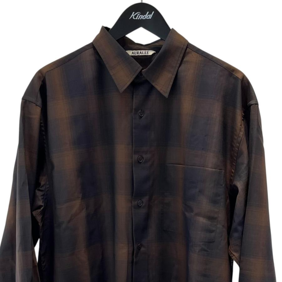 AURALEE（オーラリー） AURALEE SUPER LIGHT WOOL CHECK SHIRT