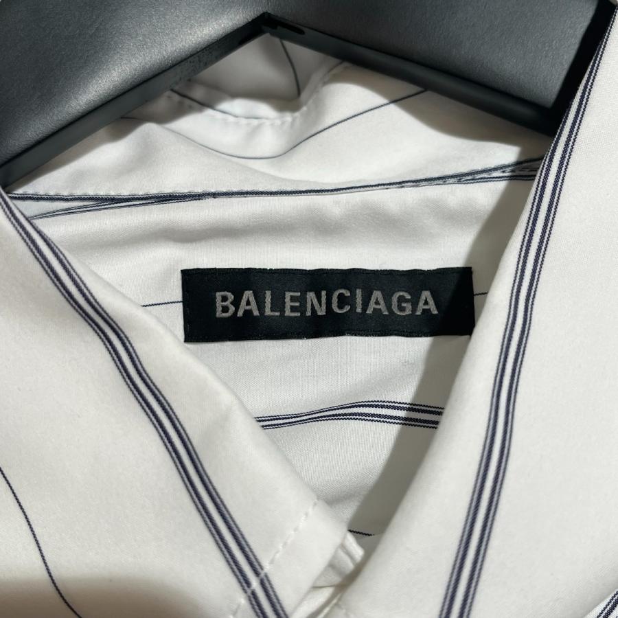 BALENCIAGA スウィングシャツ ストライプ　34 BALENCIAGA（バレンシアガ） BALENCIAGA Twisted Swing Shirt