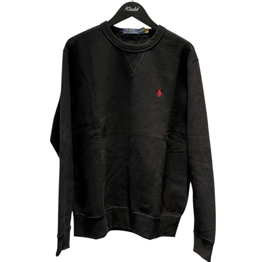ポロラルフローレン　裏起毛　黒　スウェット POLO RALPH LAUREN（ポロ・ラルフローレン） 裏起毛 ワンポイント