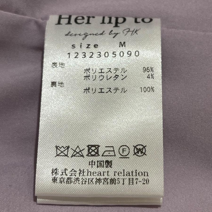 Her lip to ハーリップトゥ ドレス 1232305090 ラベンダー サイズ：M 
