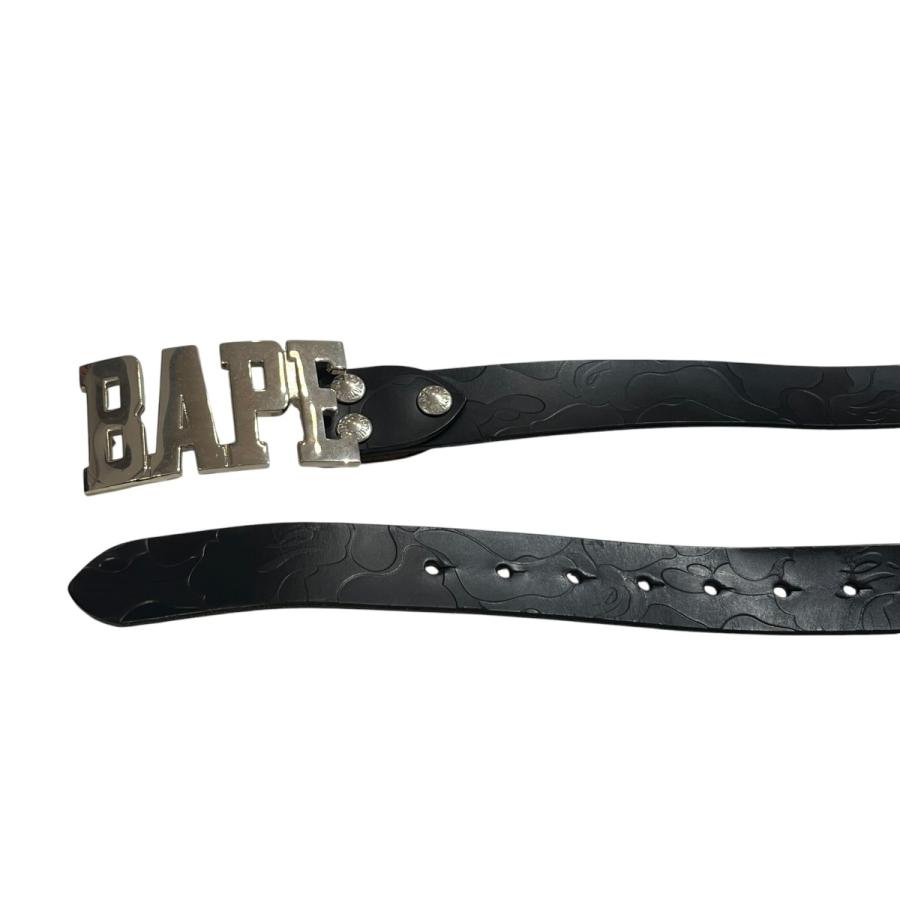 A BATHING APE（アベイシングエイプ） ベルト ブラック サイズ：L