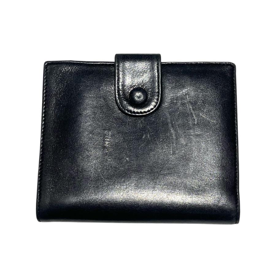 CHANEL（シャネル） デカココマーク ラムスキン 2つ折り財布 ブラック