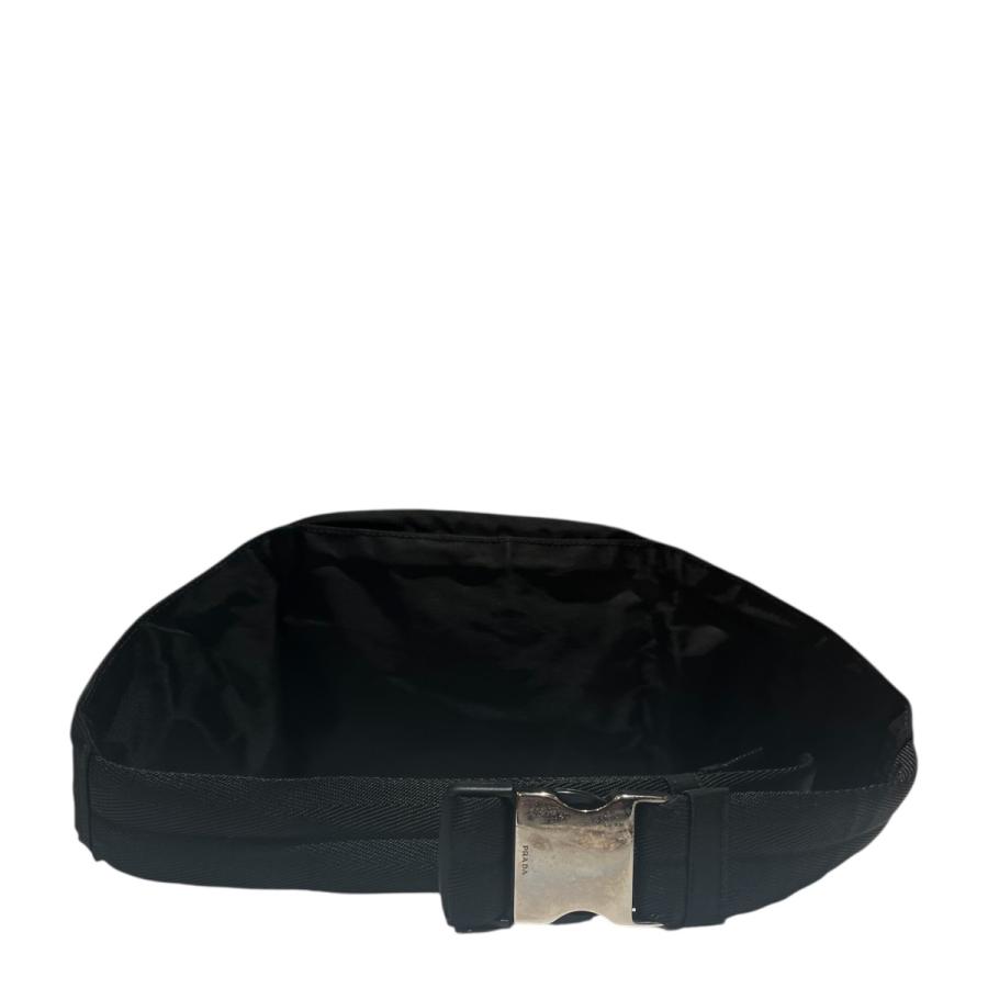 【美品】プラダ ボディバッグ ナイロン レザー 三角ロゴ ブラック V210 PRADA（プラダ） 三角ロゴ ボディバック V210 ブラック : カインドオル