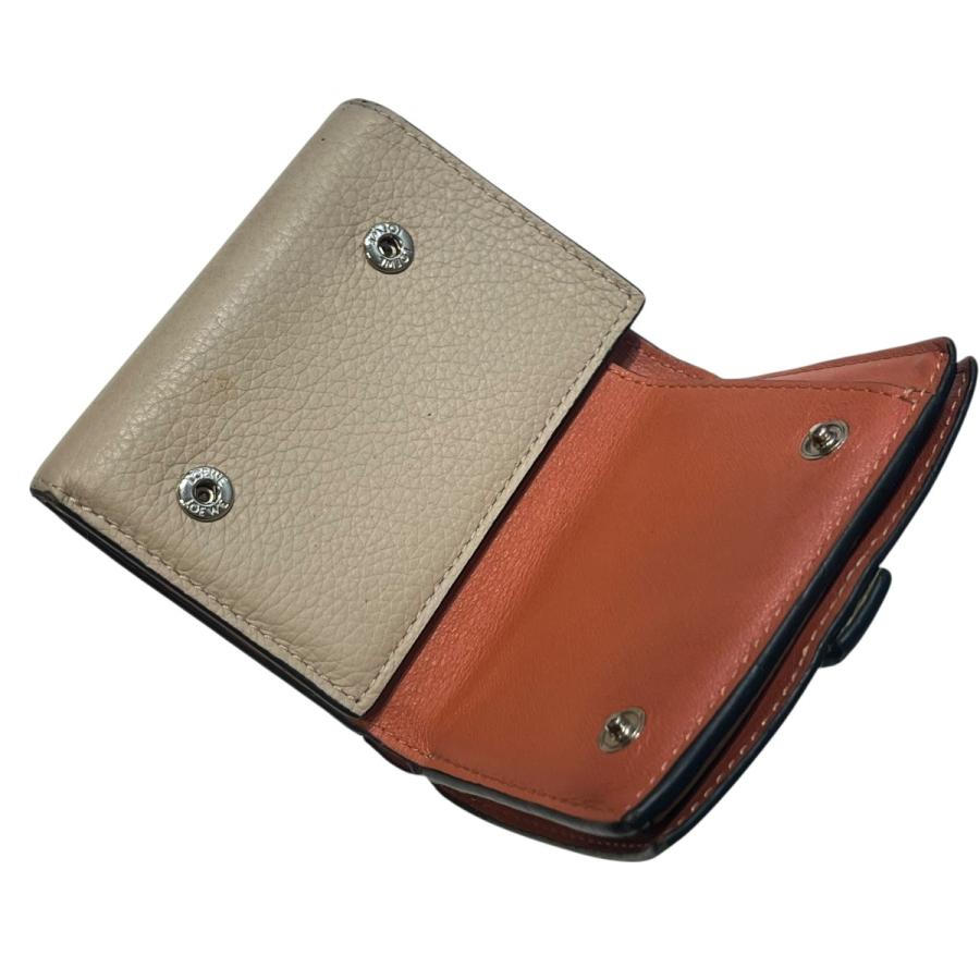LOEWE（ロエベ） アナグラム トライフォールド 3つ折り財布 ベージュ
