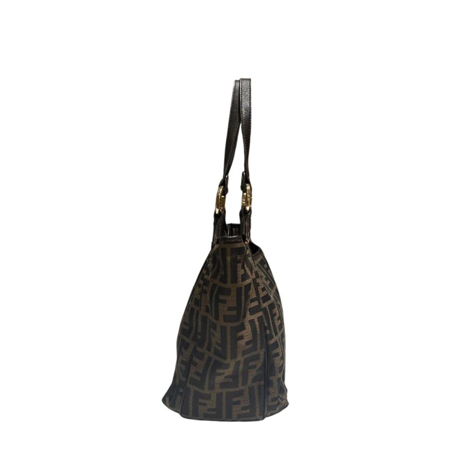 FENDI（フェンディ） ズッカ柄 ハンドバッグ 8BH156 ブラウン