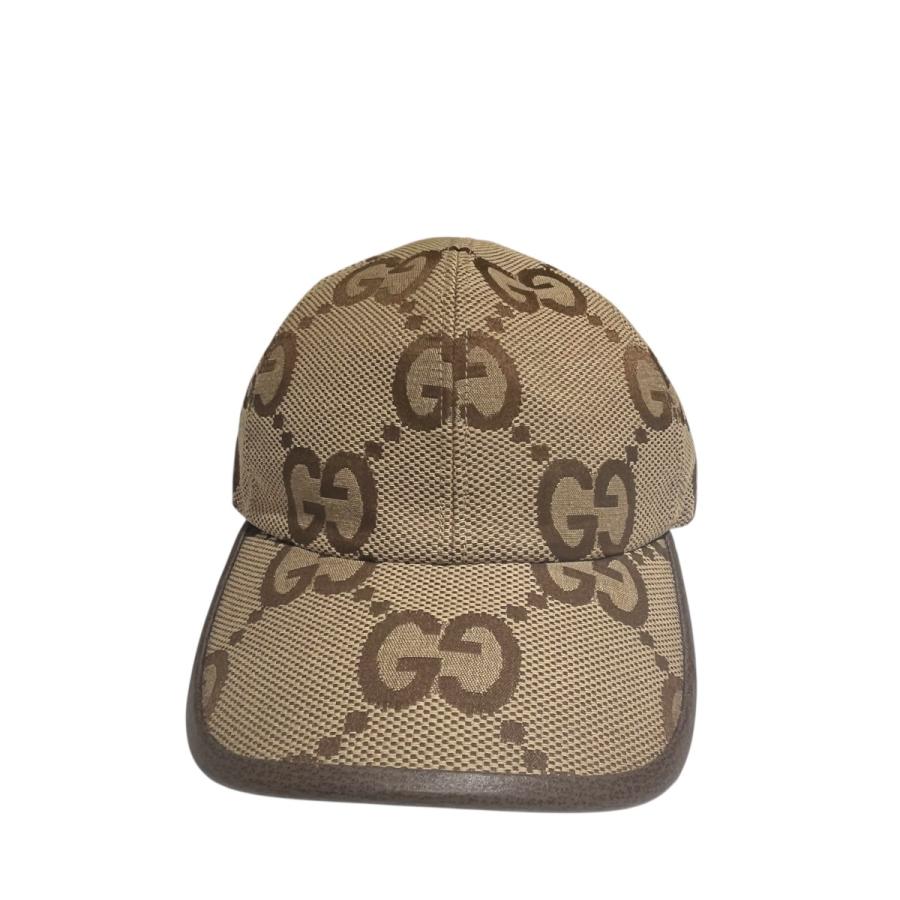 GUCCI（グッチ） ジャンボGGキャンバス キャップ 681264 ベージュ