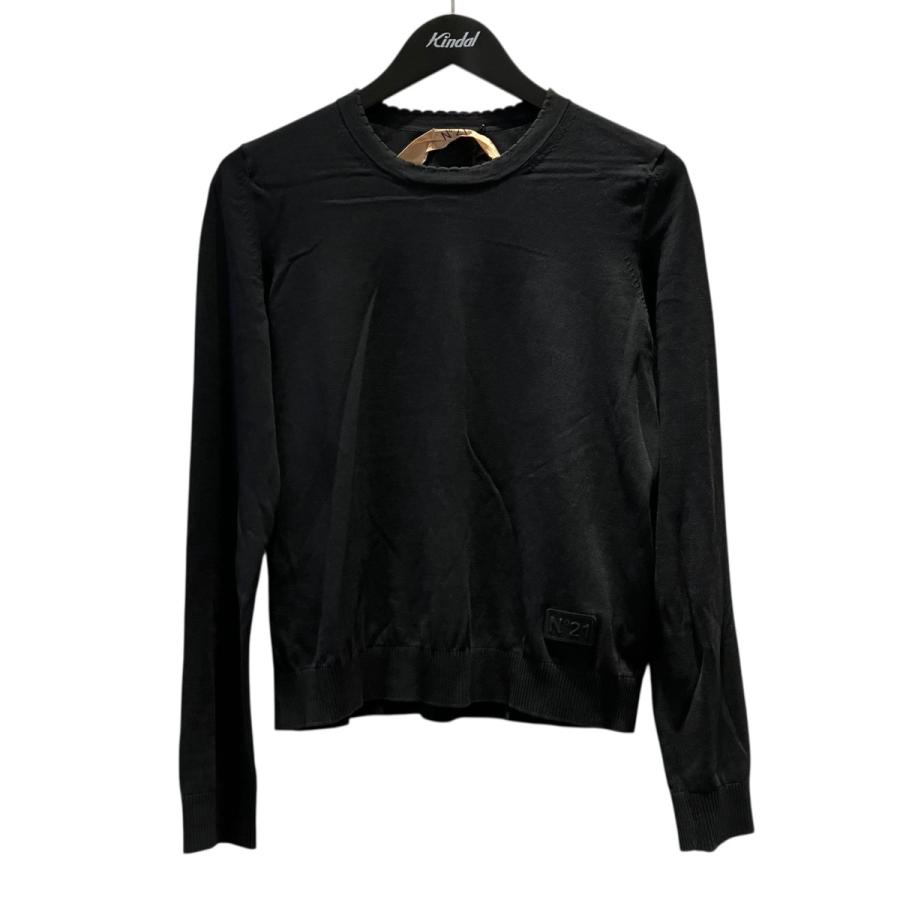 ヌーメロヴェンティウノ N°21 ニット 24S-A023-9508 ブラック サイズ