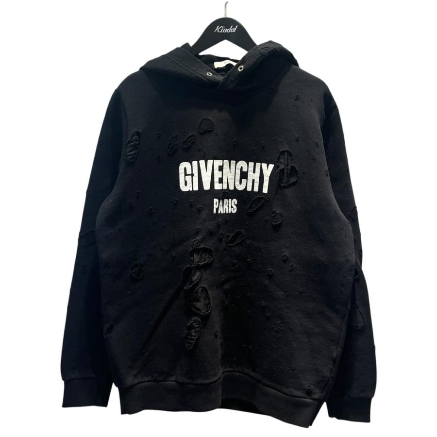 GIVENCHY（ジバンシィ） デストロイ加工 ロゴプリント パーカー