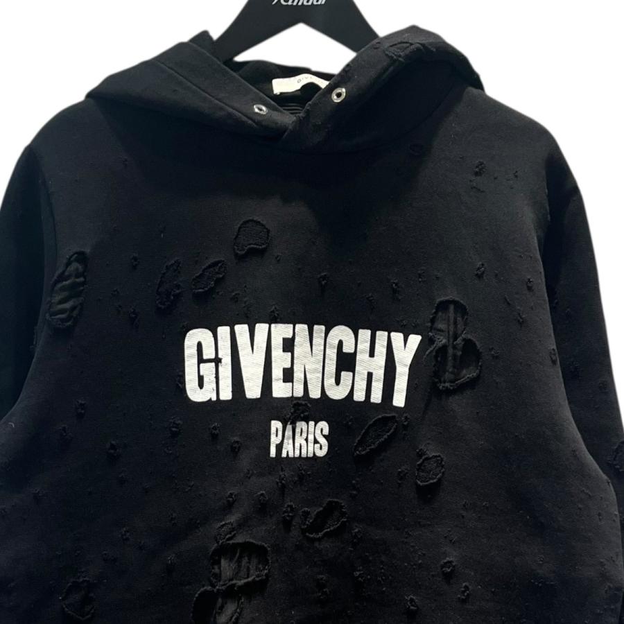 GIVENCHY（ジバンシィ） デストロイ加工 ロゴプリント パーカー