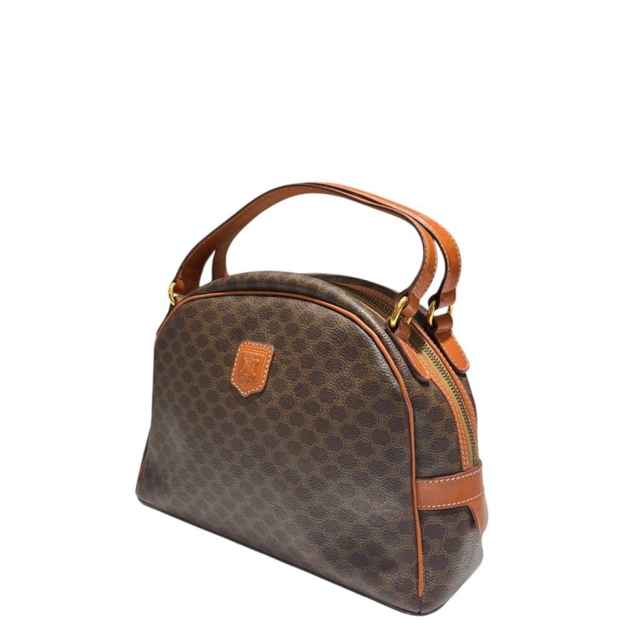 CELINE（セリーヌ） マカダム柄 ハンドバッグ DM95 ブラウン