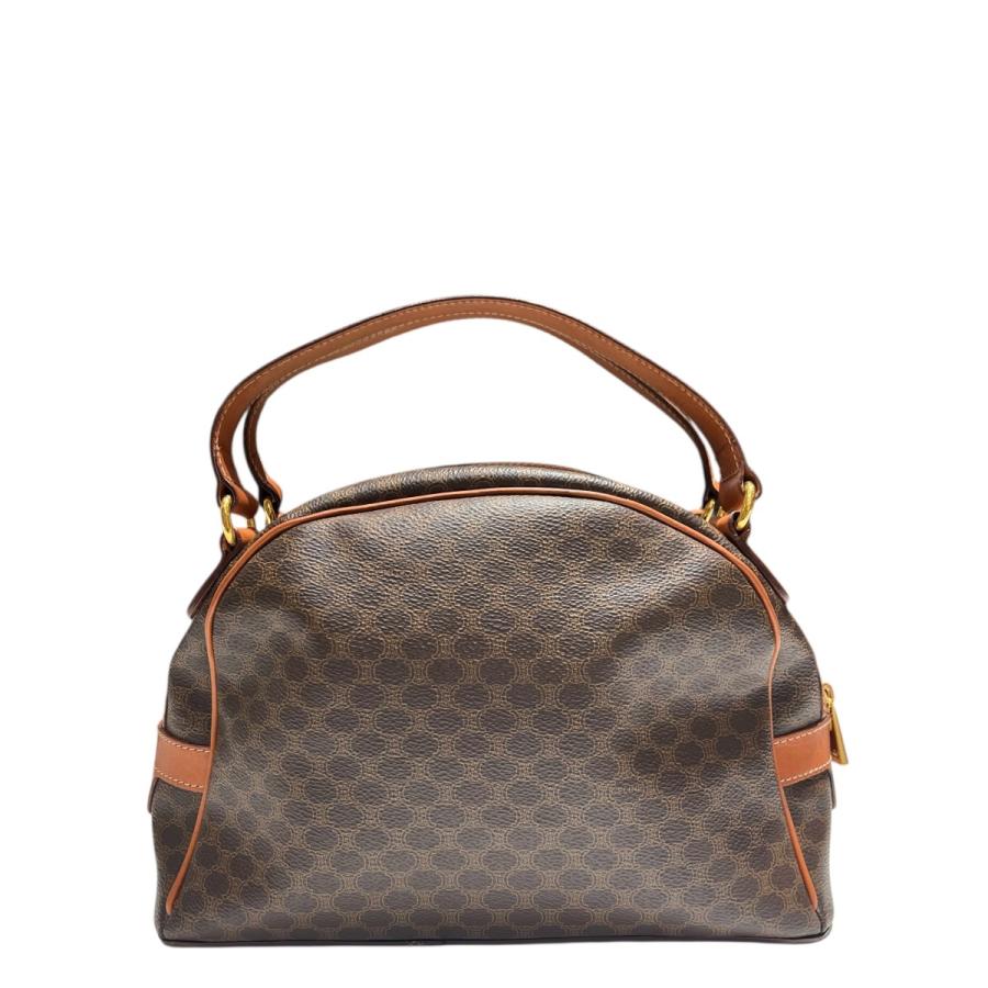 CELINE（セリーヌ） マカダム柄 ハンドバッグ DM95 ブラウン
