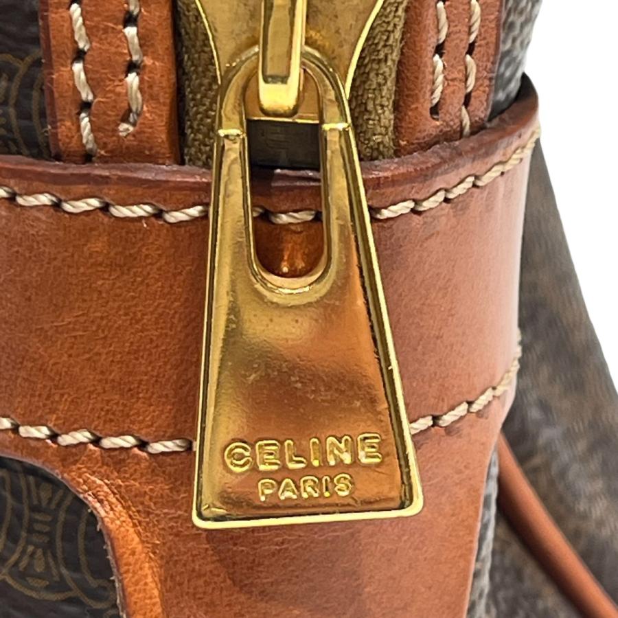 CELINE（セリーヌ） マカダム柄 ハンドバッグ DM95 ブラウン