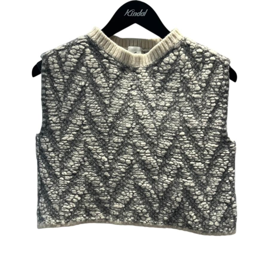 6 roku ニットベスト 6(ROKU)＞ウール アルパカ ベスト