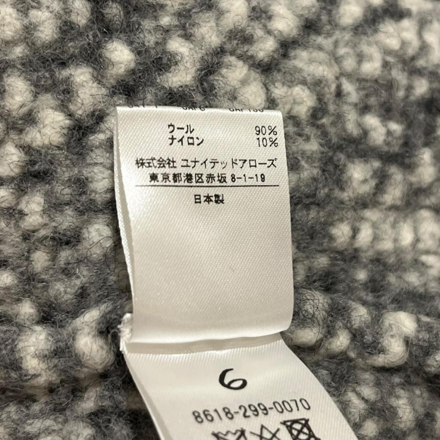 ロク 6(ROKU) BEAUTY＆YOUTH ニットベスト 8618-299-0070 グレー