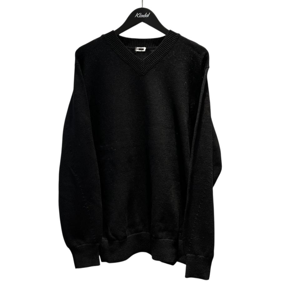 新品★ モヘヤ Vネックニット 黒 H BEAUTY&YOUTH ¥29700 新品】H BEAUTY&YOUTH モヘヤVネックニット 黒 ¥29,700 エイチ