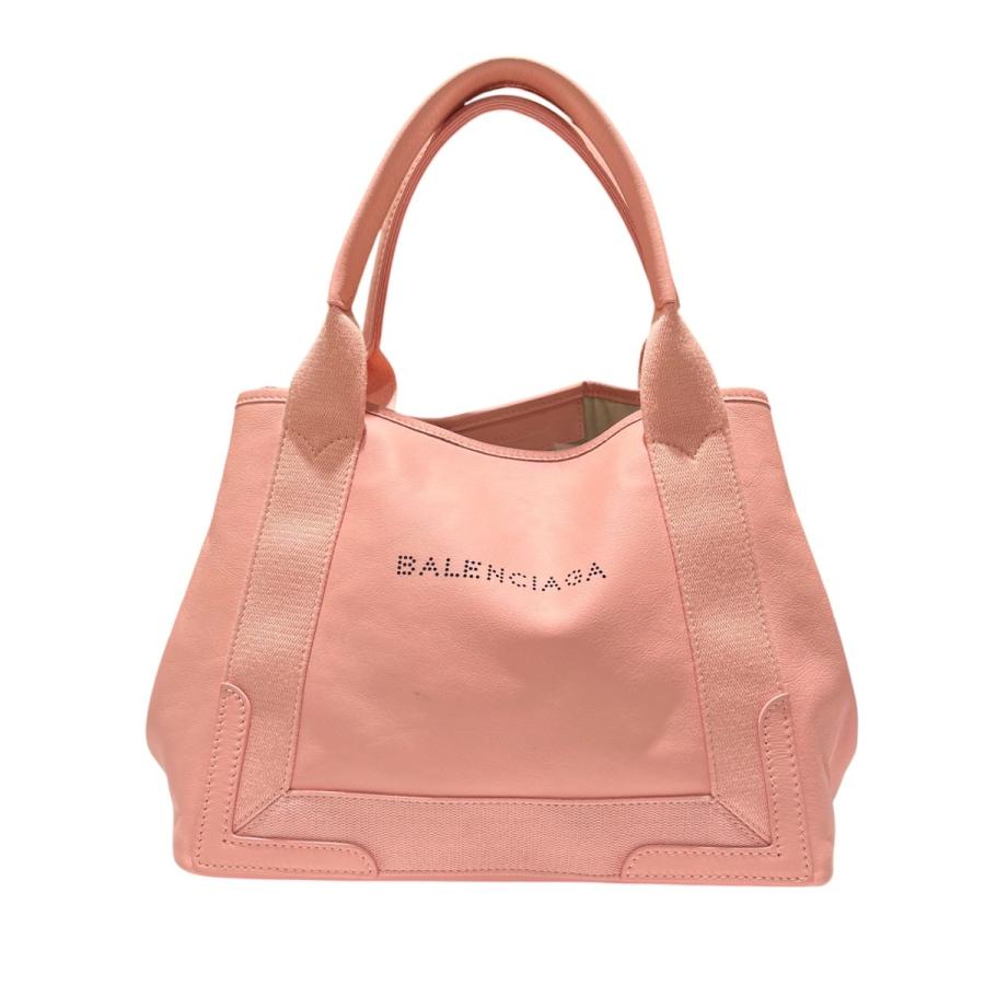 BALENCIAGA（バレンシアガ） ネイビーカバス パンチングロゴ トート 