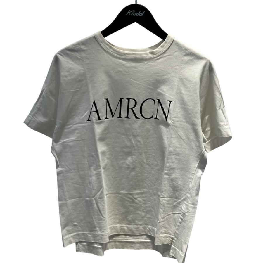 Americana☆アメリカーナ☆AMRCN ロゴTシャツ　ホワイト AMERICANA（アメリカーナ） Americana AMRCN ロゴTシャツ ホワイト
