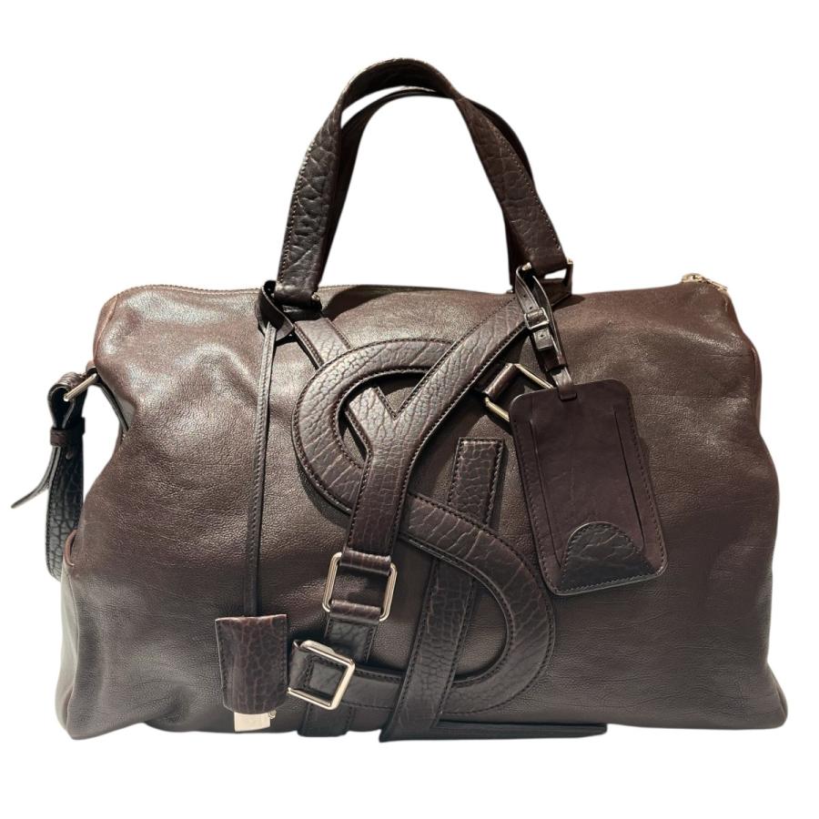【美品】イヴ サン ローラン YSL ビジネスバッグ カサンドラ ブラウンA4可 最高級】YSL イヴ・サンローラン ビジネスバッグ プレート A4可能