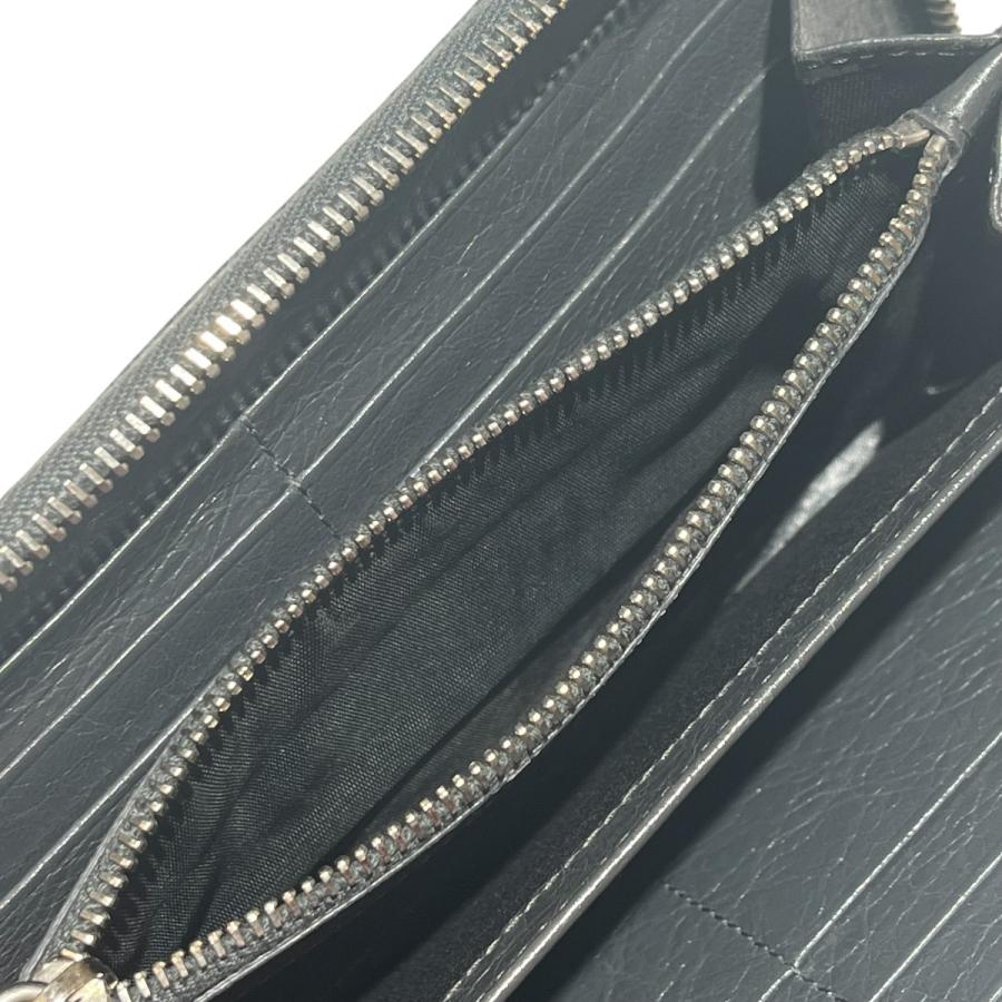 ◇バレンシアガ◇ クラシックコンチネンタル / グレー / ラウンドファスナー BALENCIAGA（バレンシアガ） クラシックコンチネンタル ラウンド