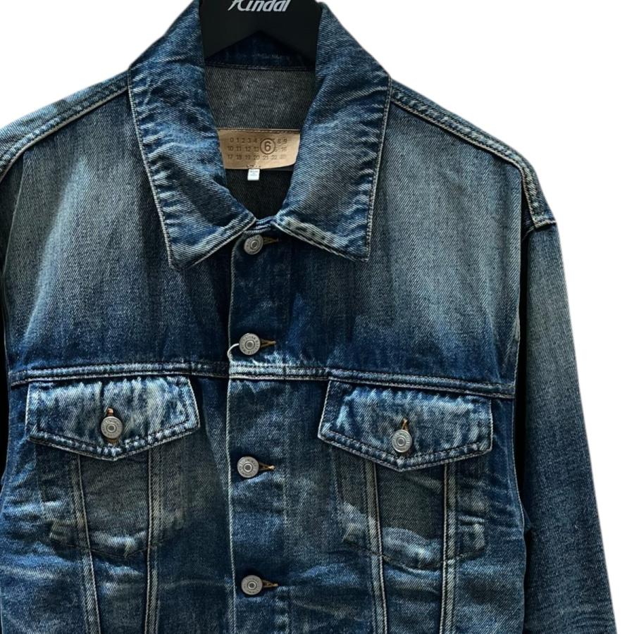 希少 新品タグ付き MM6 ショート丈 クロップド デザイン デニムジャケット MARTIN MARGIELA（マルタン マルジェラ） MM6 Maison Margiela 25AW