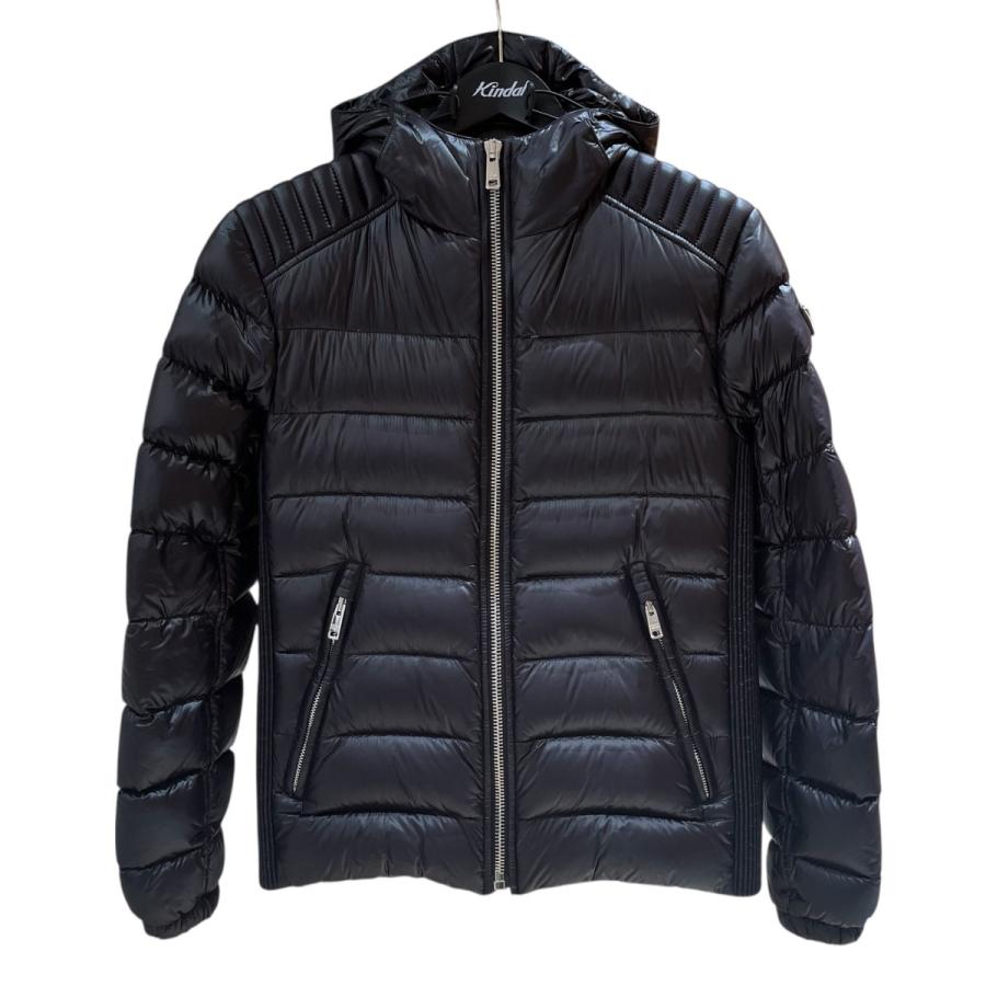 【美品】PRADA ダウン　ブラック　50サイズ　三角ロゴ　メタルロゴ PRADA（プラダ） ダウン ジャケット #50 約L〜XL相当 ブラック