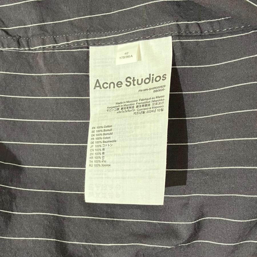 Acne Studios（アクネ ストゥディオズ） ストライプ 長袖シャツ FN-MN