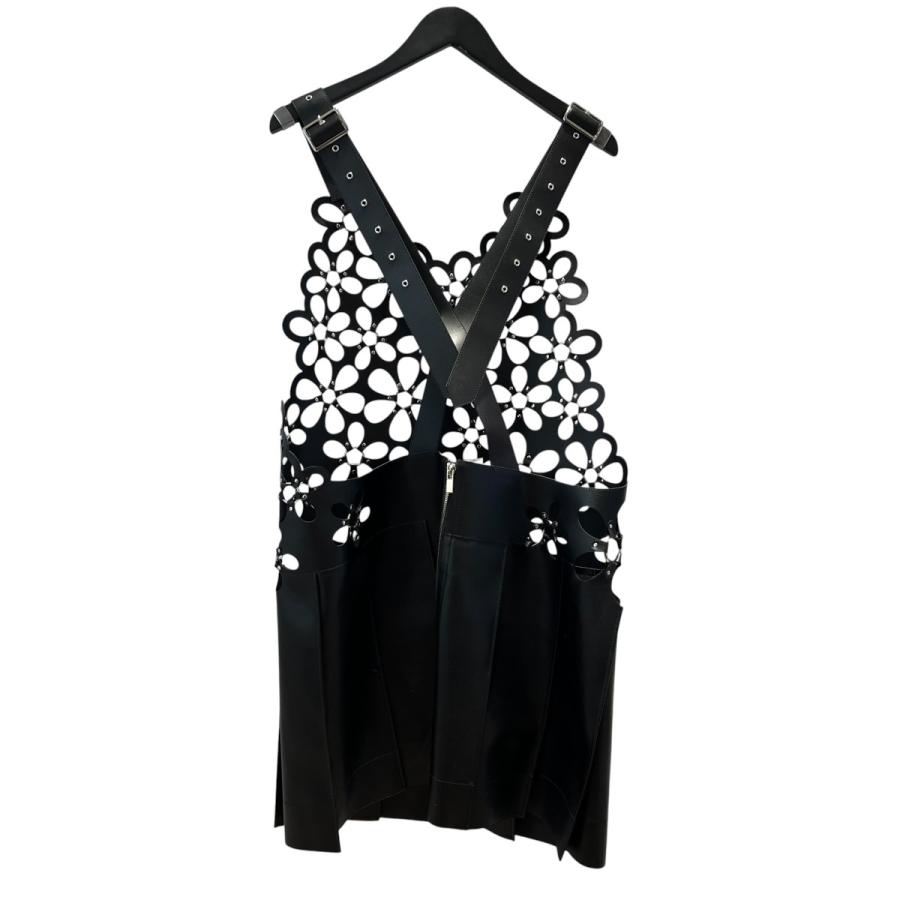 ノワールケイニノミヤ noir kei ninomiya レザー フラワー ノースリーブ ワンピース ドレス 3P-A001 Flower Leathの画像