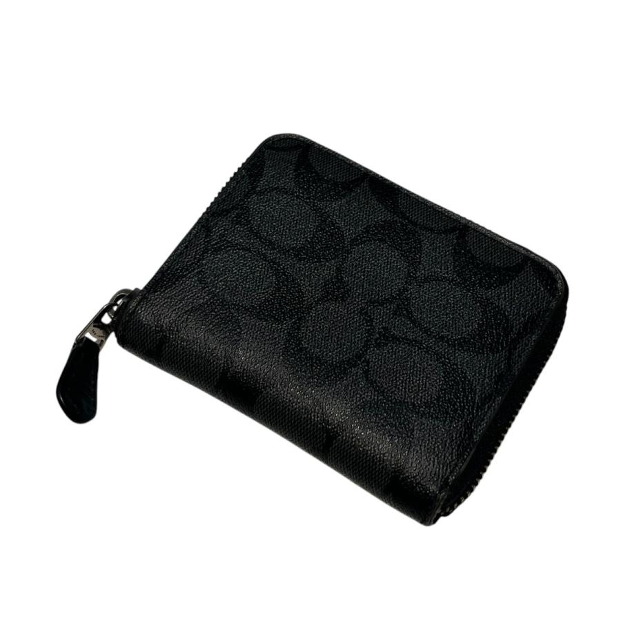 COACH（コーチ） ラウンドファスナー財布 91290 チャコールグレー