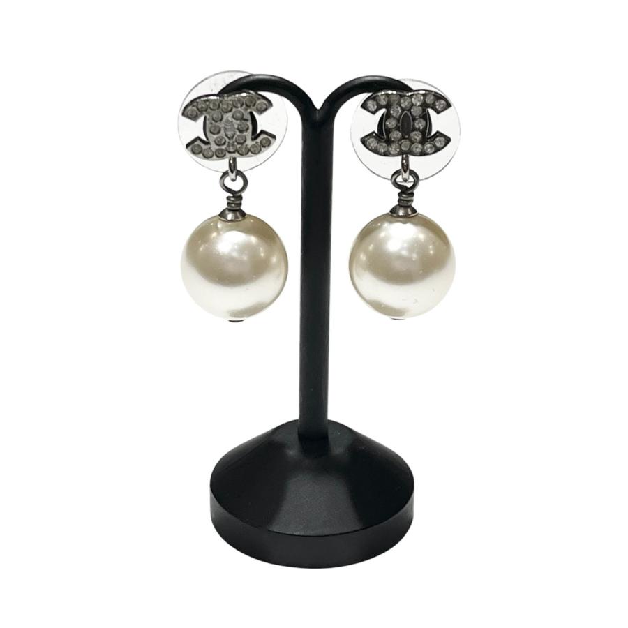 CHANEL（シャネル） ココマーク・パール ピアス A22V A36138 シルバー