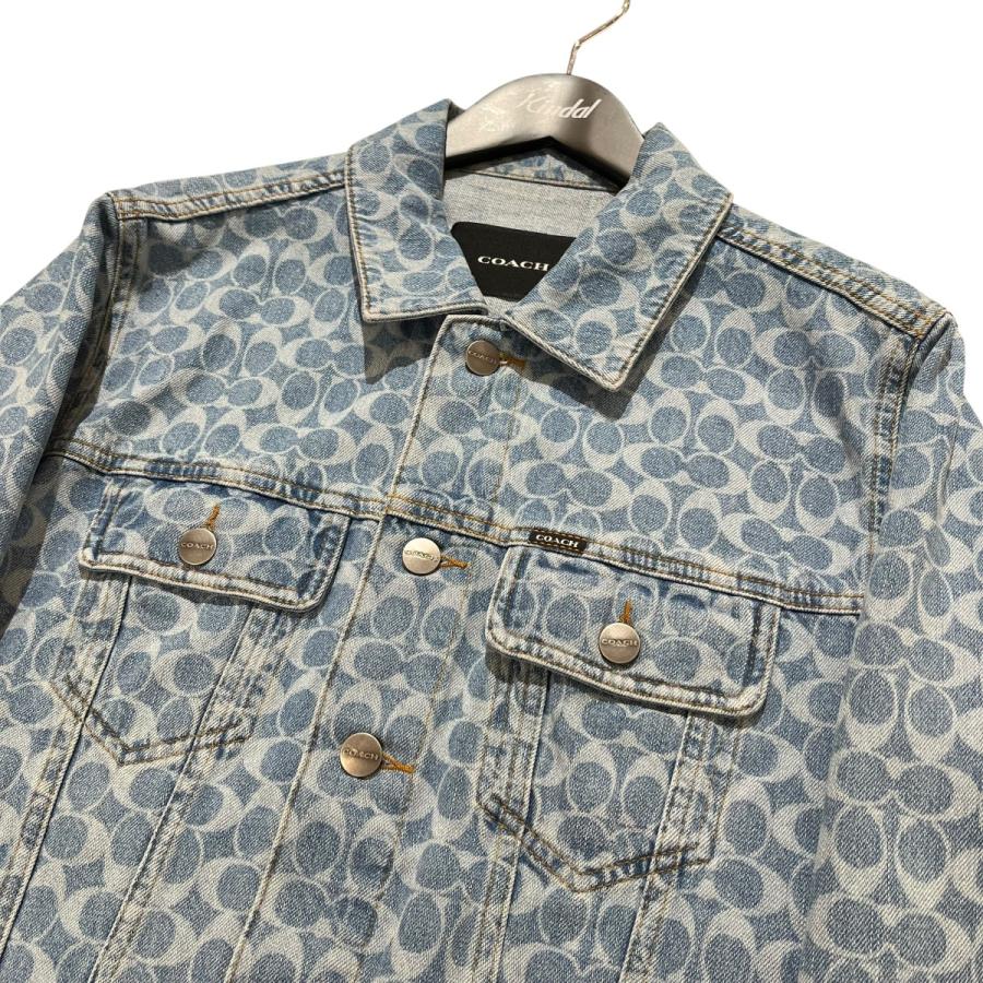 COACH（コーチ） シグネチャー柄 デニムジャケット CY411 ブルー