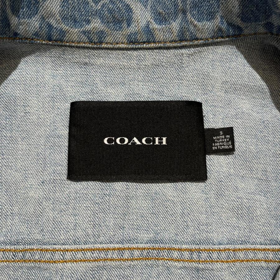 COACH（コーチ） シグネチャー柄 デニムジャケット CY411 ブルー