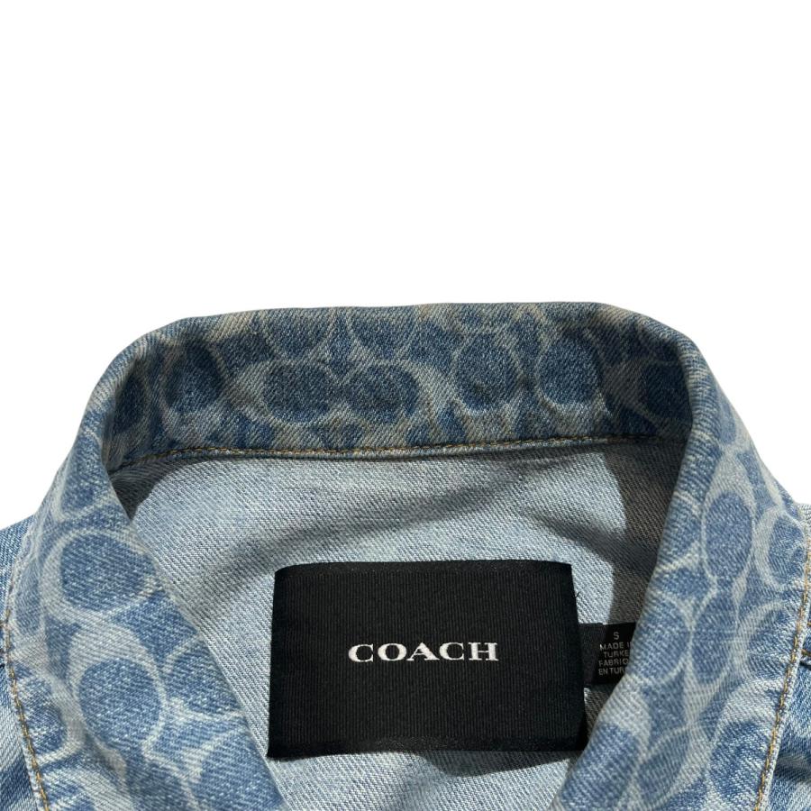 COACH（コーチ） シグネチャー柄 デニムジャケット CY411 ブルー