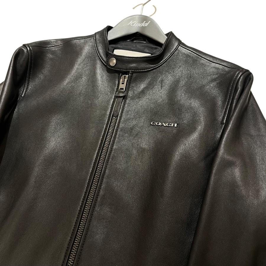 COACH（コーチ） レザーシングルライダースジャケット C7811 ブラック